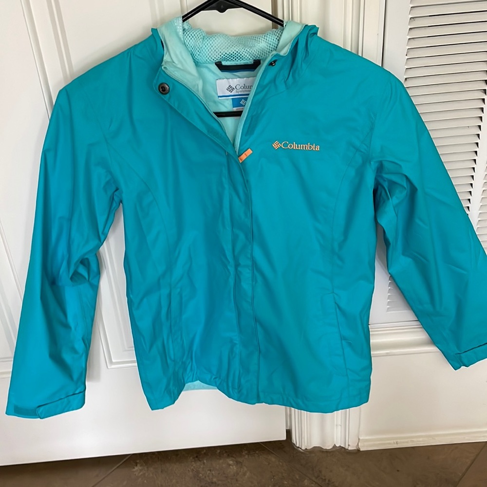 Columbia Girls Hooded Rain Coat